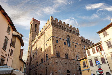 The historic Palazzo del Bargello, built in 1256. Florence, Tuscany, Italy.