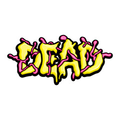 graffiti lettering typography art illustration