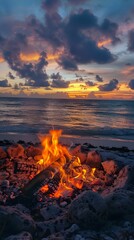 Sunset Beach Fire