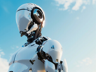 AI will find a way. blue screen robot cyborg
