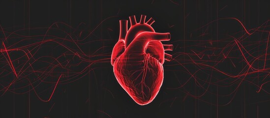 illustration of human heartbeat