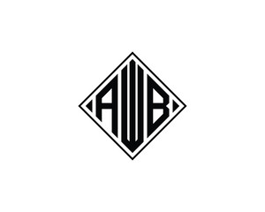 AWB Logo design vector template