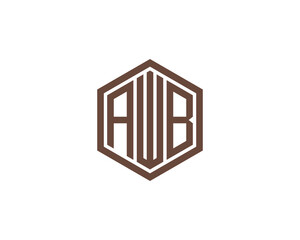 AWB Logo design vector template