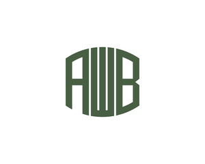 AWB Logo design vector template