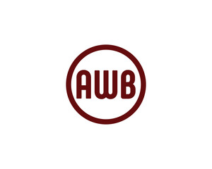 AWB Logo design vector template