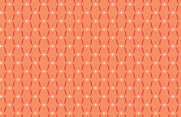 Illustration gradient line of the glyphs symbol pattern on soft orange background.