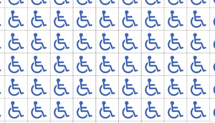 Disabled, Disability Signs, Icons are Visual Presentation - Visual Design.