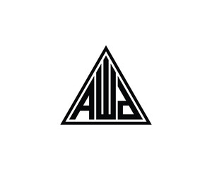 AWD logo design vector template