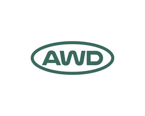 AWD logo design vector template