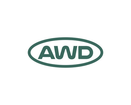 AWD logo design vector template