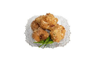 Bakwan is a fried food made from vegetables and flour. Bakwan is a typical Indonesian street snack.