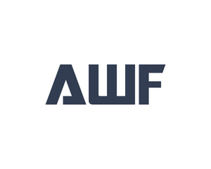 AWF Logo design vector template