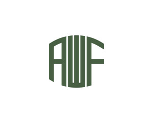 AWF Logo design vector template