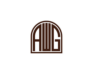 AWG Logo design vector template