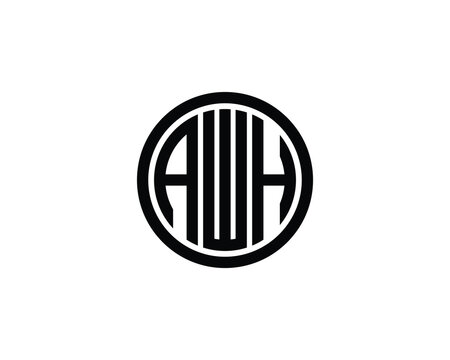 AWH logo design vector template