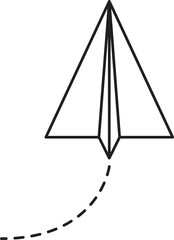 Paper Plane Line Art