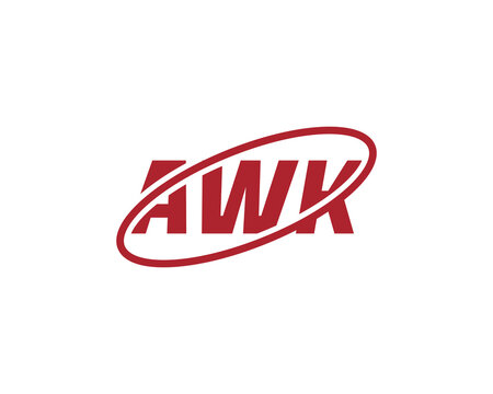 AWK logo design vector template
