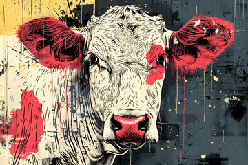 Plakat Krowy - obrazy, fototapety, plakaty