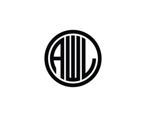 Obraz premium AWL logo design vector template