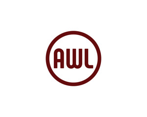 AWL logo design vector template