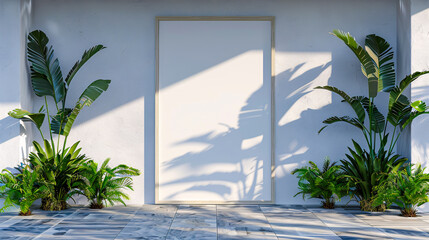 Bright light entering through an open door, new opportunities concept