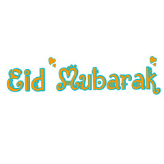 Eid Mubarak Typography
