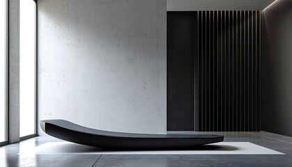 Modern curved staircase minimalist design