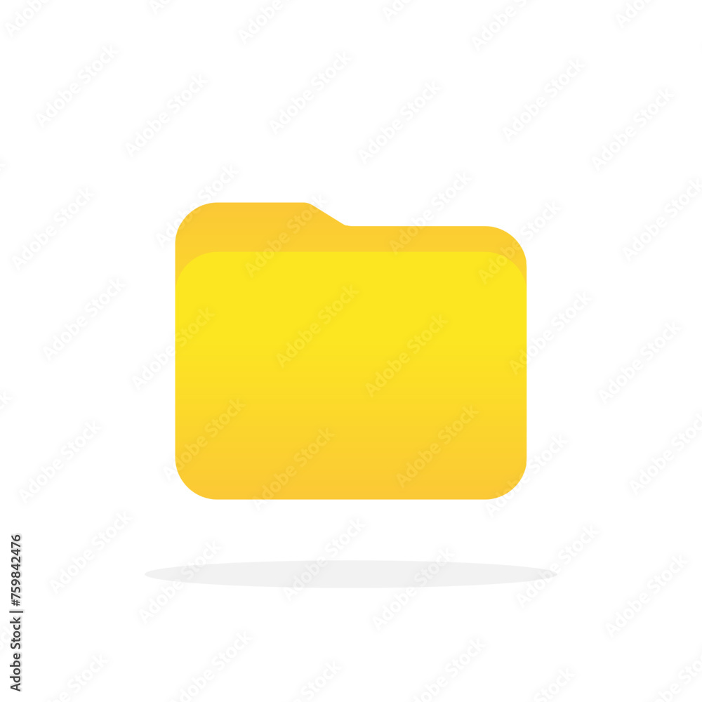 Poster folder icon. documents directory. desktop icons. system software and devices. vector icon