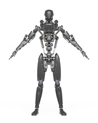 apocalypse cyborg in a pose