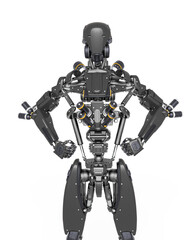 apocalypse cyborg in a super power pose