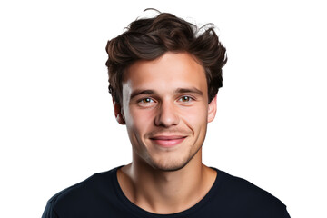 Fototapeta premium smiling businessman isolated on transparent background.