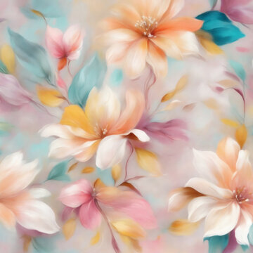  background with colorful summer flowers