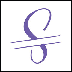 S Alphabet Letter Monogram Vector Designs | S Letter Vector Design | S Monogram Vector Design