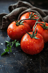 Testy red fresh tomatos for you - obrazy, fototapety, plakaty