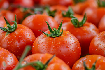 Testy red fresh tomatos for you - obrazy, fototapety, plakaty