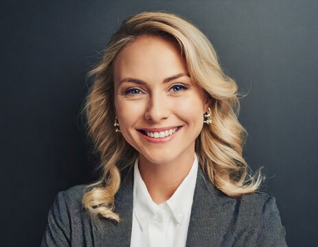 Business Woman, Manager, L&auml;chelnde, selbstbewusste F&uuml;hrungskraft