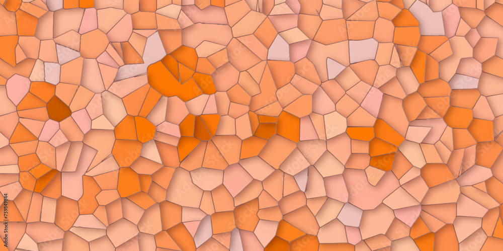 Poster abstract multi color broken stained-glass background with colorful line. geometric seamless pattern 