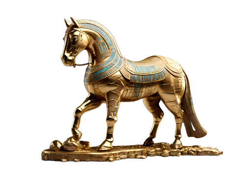 Golden statues in Egyptian style, various shapes, type 37