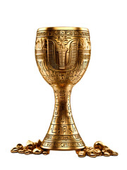 Golden statues in Egyptian style, various shapes, type 25