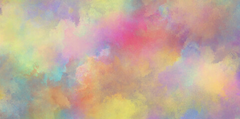 Multicolored splashed watercolor background with colorful stains, Colorful and bright watercolor background texture with grunge watercolor splashes, Abstract bright and shinny soft color texture.