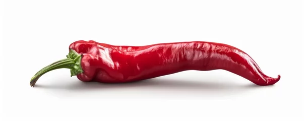 Rolgordijnen red hot chili pepper isolated on white © paul