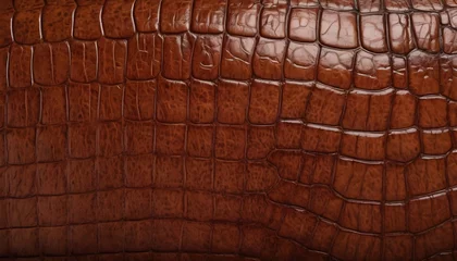 Foto op Plexiglas Natural crocodile leather texture. © profesja_bielsko