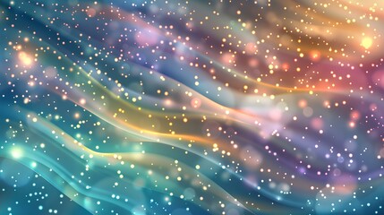 Obraz premium Winter Starlight Glittering Snowscape