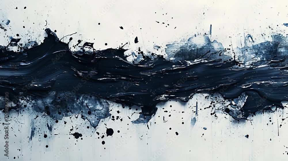 Poster monochrome abstraction with dark vertical streaks and drops. minimalism and reflection. concept: vis