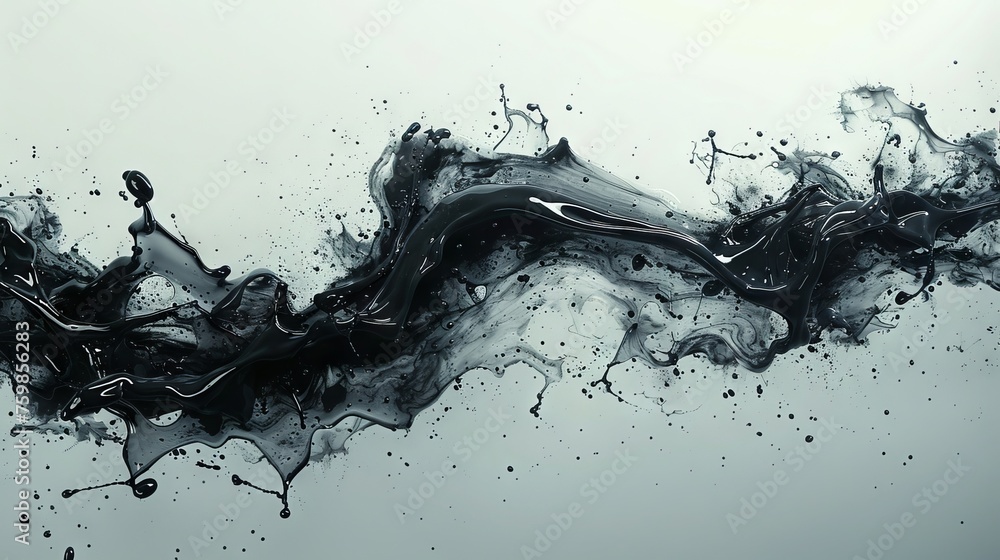 Poster monochrome abstraction with dark vertical streaks and drops. minimalism and reflection. concept: vis