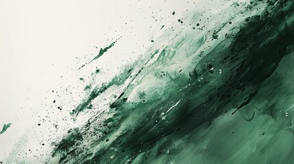 Texture background with splashes and stains in dark green tones.
Concept: about nature and ecology, design and background quality in various creative projects.
Banner