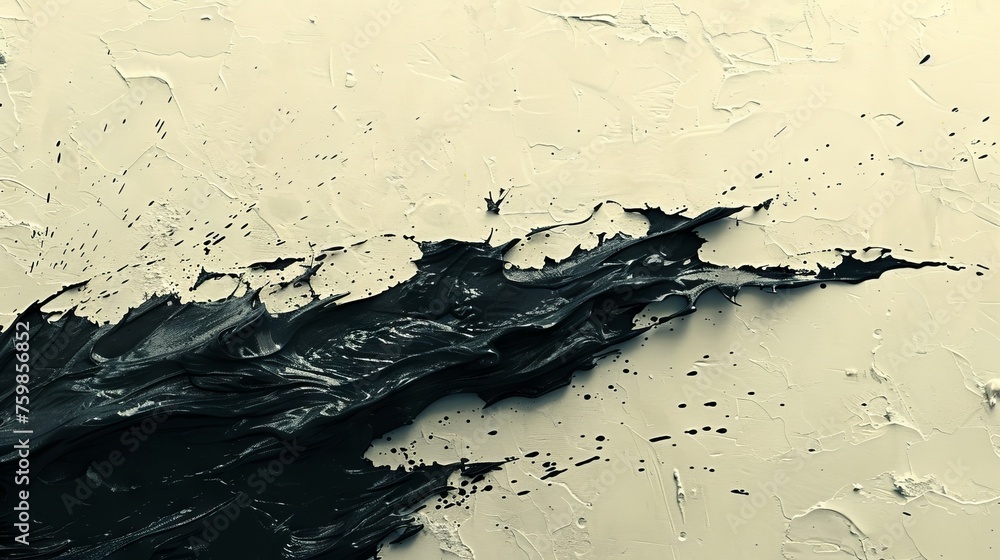Poster monochrome abstraction with dark vertical streaks and drops. minimalism and reflection. concept: vis