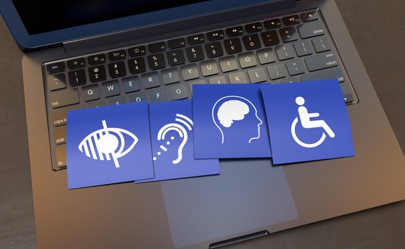 Disabled, Disability Signs, Icons are Visual Presentation - Visual Design.