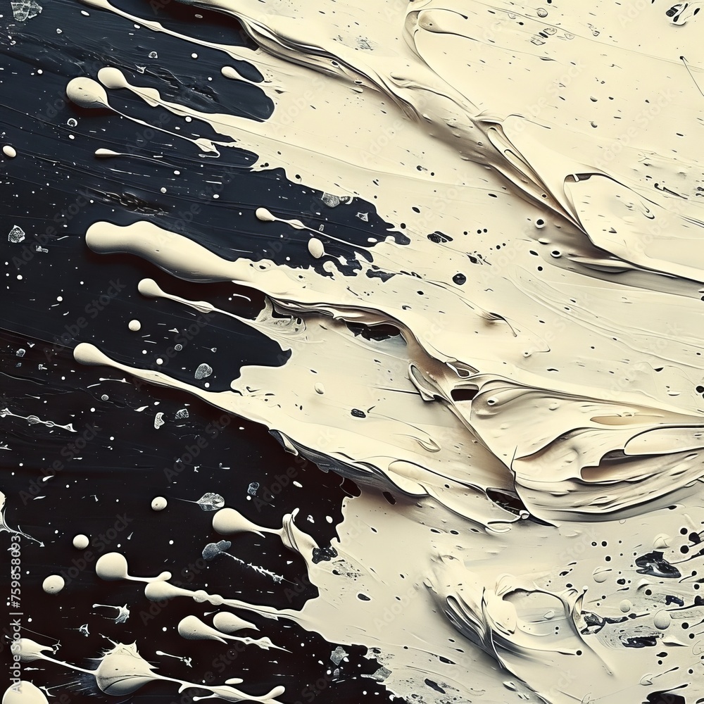 Poster monochrome abstraction with dark vertical streaks and drops. minimalism and reflection. concept: vis