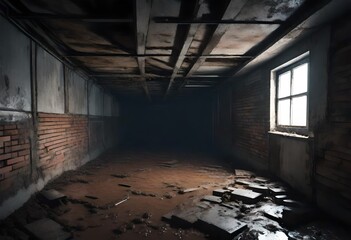 abandoned building interior